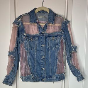 Cut out denim jacket
